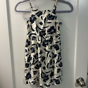 Old Navy Kids Dress in Navy and Cream